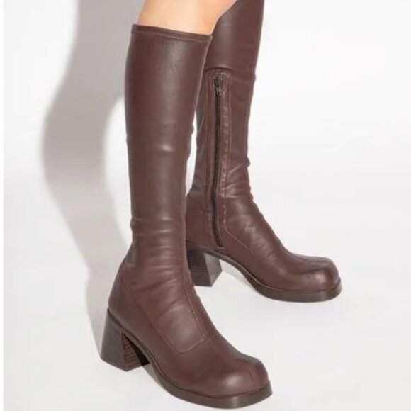 Miista Shoes - NEW Miista Hedy Brown Knee High Boots SZ 37 /
